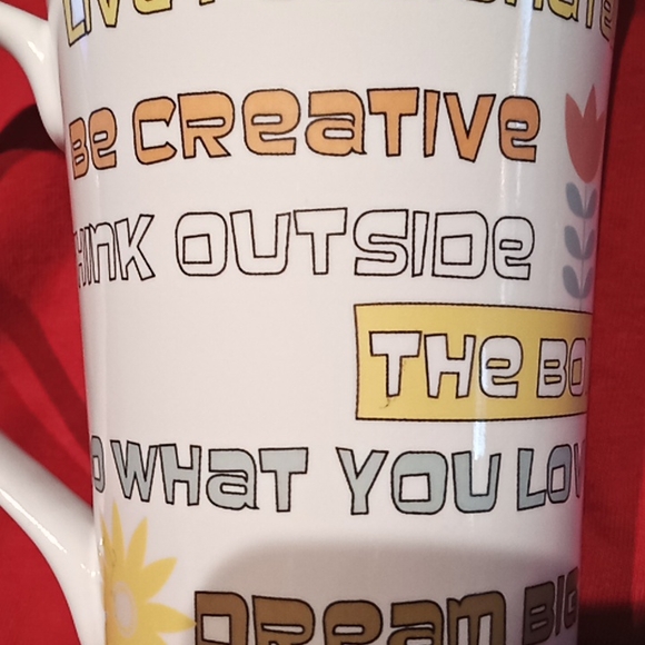 EXPRESS YOURSELF Tall Fine Porcelain Mug. By: 222 FIFTH PTS International. - Picture 9 of 13